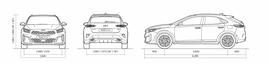Dimensiones de XCeed