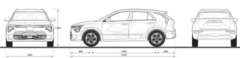 Dimensiones de Niro PHEV